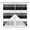Grey, variant on Navy Blue White Striped Kitchen Window Curtains, Swag Curtains Valance for Bedroom Living Room Bathroom, Farmhouse Stripes Rod Pocket Window Treatment Curtain Block Drapes 2 Panels 28"x36"