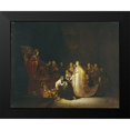 thumbnail image 2 of De Wet, Jacob Willemsz 14x12 Black Modern Framed Museum Art Print Titled - The Queen of Sheba Before King Solomon, 2 of 5