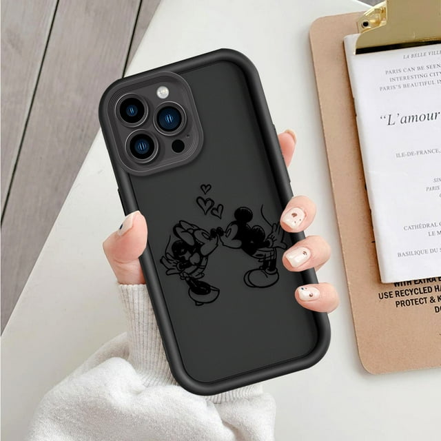 Comic Mickey For Apple iPhone 15 14 13 12 11 Mini XS XR X 8 7 Pro Max Plus Soft Eye Ladder Phone Case F09Jhei03 iPhone 13 Pro