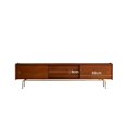 thumbnail image 2 of Mueble de TV de estilo medio y antiguo para apartamento pequeño, mueble nórdico para sala de estar, mueble de pared combinado blanco, 2 of 4