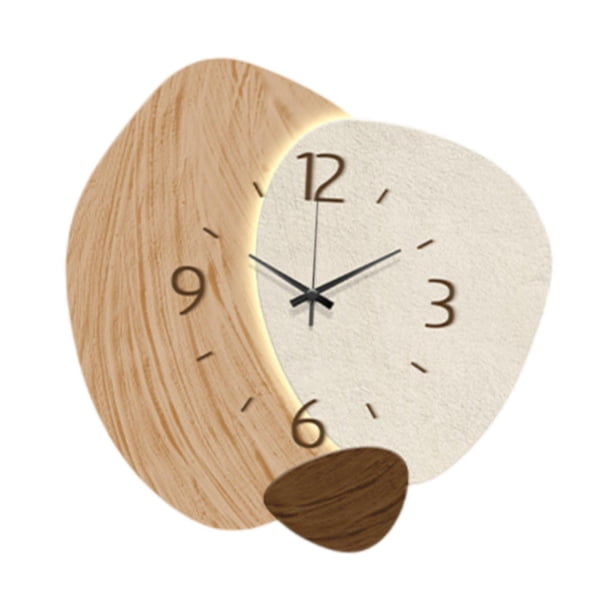 Reloj de pared BLESIY decorativo Nórdico Silencioso 30 cm Adorno de pared Decoración de pared para oficina Restaurante Estilo C