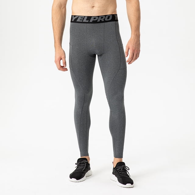 Pantalones de fitness para hombre con bolsillos para correr, entrenar, pantalones ajustados deportivos elásticos que absorben la humedad y de secado rápido