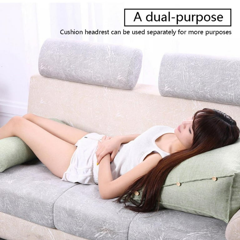 New Adjustable Back Sofa Bed Wedge Cushion Pillow Office Chair Rest Neck  Support