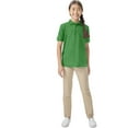 thumbnail image 6 of Classroom School Uniforms Big Kid Short Sleeve Pique Polo CR832Y, XL, SS Kelly Green, 6 of 7