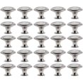 thumbnail image 1 of 25 Pcs Boutons de Porte d'Armoire Forme Champignon Poignée en Acier Inoxydable Brossé 30mm, 1 of 5