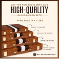 thumbnail image 3 of Funda clásica para juego de mesa Get The Games Out, set de backgammon, 3 of 8