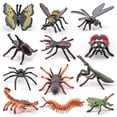 thumbnail image 3 of Set de figuras con forma de flor e insecto, 20 unidades, modelos de PVC para niños, 3 of 3