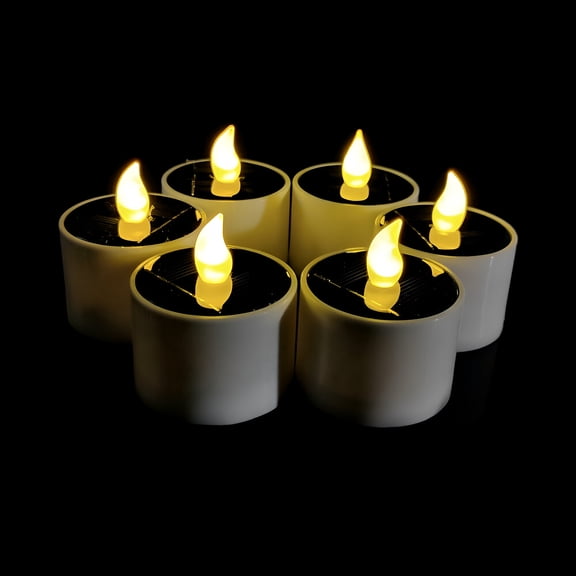 HIBIBUD LED Solar Light Candle for Indoor and Outdoor Decoration,PP Materials