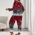 thumbnail image 7 of XUNKUSGA Christmas Plus Size Pajamas for Women Set Casual Long Sleeve Top with Wide Leg Pants 2 Piece Womens Pajamas Soft Cozy Pjs Classic Print Pjs Sets for Women, 7 of 7
