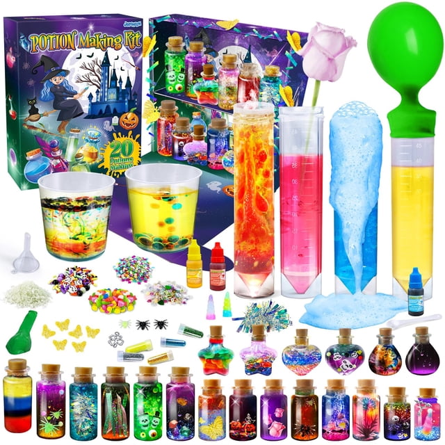 Kit para hacer pociones JOPSHEEN con 20 botellas, set de manualidades para niños