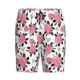 thumbnail image 4 of Wukai Rose Flowers Men’s Short Pajama Pants With Pockets Soft Sleep Pj Shorts for Men-Large, 4 of 6