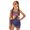 Star and Shooting Star Pattern Design, variant on Tutolipy Plant and Floral Pattern Design Girls One Piece Swimsuit, Removable Pad Soft Girls One Piece Swimsuits for Beach 7-8 Years Old
