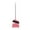 Pink, variant on Cinvoph Broom and Dustpan Set Multi-Surface Sweeping Standing Long Handle, Non-Scratch Bristles Pet Hair Pickup for Home, Office, Kitchen & Entryway Indoor Outdoor Use, Pink