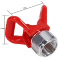 thumbnail image 4 of Pistola pulverizadora de pintura sin aire, protector de boquilla, herramienta de reemplazo de asiento de boquilla, herramienta plana de base nueva universal roja, fácil de usar, AAFGVC, 4 of 5