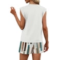 thumbnail image 6 of Two Piece Sets for Women Trendy Short Sets Beach Vacation Clothes Airport Travel Cruise Summer Outfits Multicolor S, 6 of 6