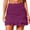 Wine, variant on Women's High Waisted Ruched Swim Skirt with Built-in Brief - Polyester/Spandex, Elastic Waist with Drawstring, Sexy Lace Cutout, Suitable for Swimming/Beach Holidays