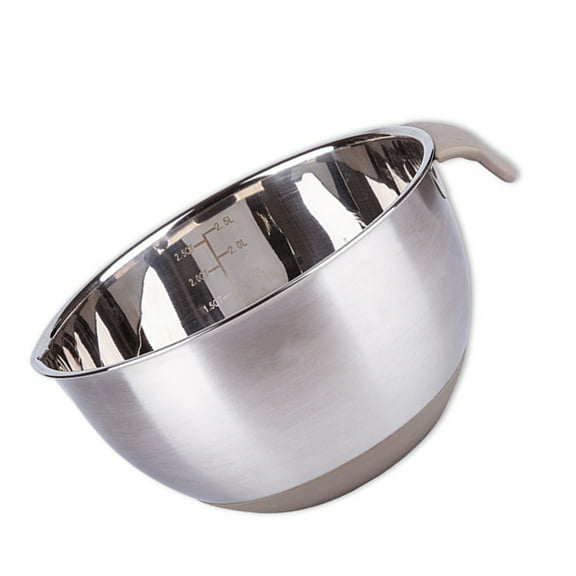 Stainless Steel Kitchen Basin For Baking Mixing And Storage Large Salad Bowl Eggs Whipping Bowl With Comfortable Handle
