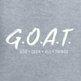 thumbnail image 6 of Wild Bobby, Goat God Over All Things Inspirational/Christian Women Racerback Tank Top, Heather Grey, Large, 6 of 6