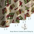 thumbnail image 6 of Beige Christmas Gift Pattern Shower Curtain 36"x72" ,Bathroom Decorative Shower Curtains Set with 12 Hooks,Modern Waterproof Washable Shower Curtain, 6 of 6