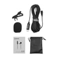 thumbnail image 2 of Micrófono Lavalier BOYA Micrófono de solapa omnidireccional de sola cabeza Micrófono de solapa con cable de 6 metros Compatible con interfaz USB tipo C BOYA Micrófono Lavalier, 2 of 7