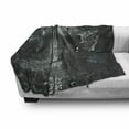 thumbnail image 3 of Gothic Soft Flannel Fleece Blanket, Full Moon over Medieval Building Ruins at Night Dark Scary Backdrop Middle Ages Image, Cozy Plush for Indoor and Outdoor Use, 50" x 60", Blue Grey, by Ambesonne, 3 of 6