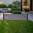 thumbnail image 4 of Privacy Screen Panel, 43.31 x 14.17 Inch Fence Privacy Screen Windscreen Cover Fabric Shade, Outdoor Freestanding 1 Steel Privacy Fence Raise Privacy Panel for Deck Yard Pool Patio Raised Cedar Garden, 4 of 26