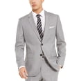 thumbnail image 1 of HUGO Men’s Modern-Fit Gray Stripe Suit Jacket, Gray Stripe, 50R, 1 of 3