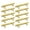 100mm long, variant on Pack Of 10 Gold Cabinet Handle Brushed Brass Drawer Pulls Square Rod Designs Decorative Handle for Kitchen & Dresser