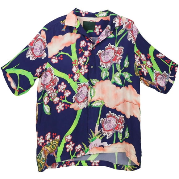 Roi Du Lac Chemise de Bowling Marine pour Hommes - m