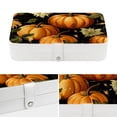 thumbnail image 4 of Thanksgiving Elegant PU Leather Earring Organizer Storage Box Decorative Box with Removable Compartment - Portable, 4 of 6