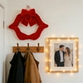 thumbnail image 4 of TIELUTT Pendentif de la Saint-Valentin avec une Combinaison de Lèvres Rouges et un Nœud pour Rehausser la Guirlande Floquée, Petites Décorations de Voiture Mignonnes Non Éclairées, Lustre en Papier, Décorations de Fête, Petites Décorations de Noël, 4 of 6
