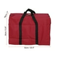 thumbnail image 2 of Unique Bargains 40L Capacity Storage Tote with Zippers Clothes Moving Tote Bags, Red, 2 of 5