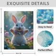 thumbnail image 3 of Diamond Art Kit for Adults, Cute Bunny With Floral Necklace Diamond Painting for Adults Beginners, DIY Diamond Art Painting Kits, 5D Diamond Painting Crafts for Home Decor 12x16 Frameless, 3 of 7