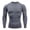 Gray, variant on ZUKMRJPC Men's Compression Shirts Long Sleeve Crewneck Workout Gym T-Shirt Stretchy Slim Fit Sports Baselayer Running Undershirts