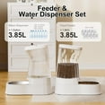 thumbnail image 4 of Nomipaw Automatic Cat Feeder and Food Dispenser 1 Gallon Gravity Pet Feeder Cat Dog Bowls for Water and Food 2Pcs, 4 of 7