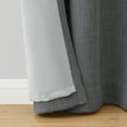 thumbnail image 2 of Better Homes & Gardens Woven Textured Grommet Blackout Curtain Panel, 1-Piece, Gray, 50" W x 95" L, 2 of 6