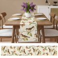thumbnail image 6 of Farmhouse Birds Table Runner 90 Inches Long,Green Country Leaves Flowers Vintage Plants Cotton Linen Table Runners Dresser Scarves,Fabric Tabletop Scarf Furniture Cover for Home Dinner Party 13"x90", 6 of 9