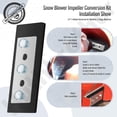 thumbnail image 4 of Snow Blower Impeller Modification Kit 1 4 Inch 4 Blade Universal for Modifies 2 Stage Machine, 4 of 7