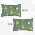 thumbnail image 4 of Bingfone Cute Yoga Frogs Standard Size Pillowcase, Long Staple Pure Cotton Envelope Closure Pillow Cover,20"X30", 4 of 9
