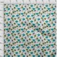 thumbnail image 4 of oneOone Polyester Spandex Light Blue Fabric Asian Floral Dress Material Fabric Print Fabric By The Yard 56 Inch Wide, 4 of 4