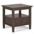 thumbnail image 5 of Simpli Home Warm Shaker Solid Wood 20 inch Wide Transitional End Table in Fog Grey, 5 of 13