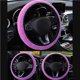 thumbnail image 2 of Speravity Cubiertas universales suaves y cálidas de felpa, cubierta para volante de coche, estilo de coche, decoración automática para Automoción decorativa y accesorios No.1, 2 of 6
