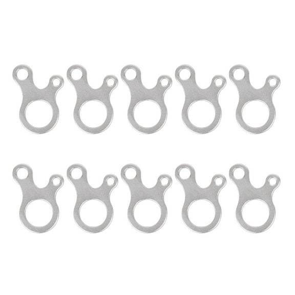 AOOOWER 10 Pcs Tent Rope Buckle Non-slip Tent Fastener Tensioner 3 Hole Rope Tensioner Aluminum Alloy Guyline Cord Adjuster
