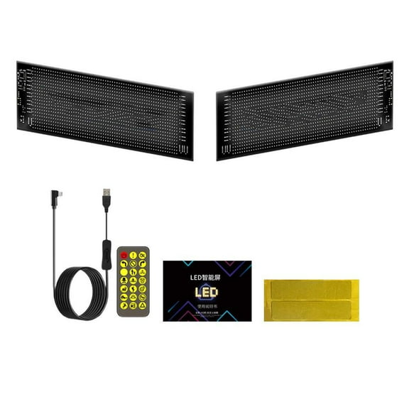 2PCS Devil Eyes Light for Cars,Large Programmable Flex Car LED Display,LED Eyes for Car,Colorful Eye Lamp Soft Screen with APP Control for Car Trucks Store Window L9J4