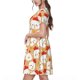 thumbnail image 2 of Disketp Cartoon Chicken para Vestido de Manga Corta para Mujeres, Vestidos de Verano para Mujeres, Casual y Holgado para la Playa, 2 of 6