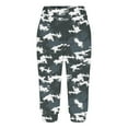 thumbnail image 4 of gbyLJF Workout Capri Pants for Women Summer 2024 Fashion Printed Cropped Jogger Pant Mid Rise Slim Fit Gym Pants A03_Gray XXL, 4 of 6