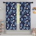 thumbnail image 5 of Funny Window Curtains for Kids Room - 42Wx63H Inch 2 Panels, Rod Pocket Colorful Cartoon Whale Patterns for Boys Bedroom Decor Preschool Classroom Curtains Playroom Living Room Window Drapes, 5 of 5