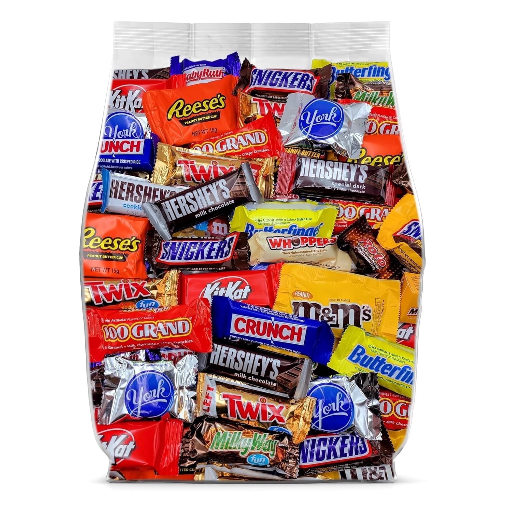 Candy Variety Pack Bulk Candy Chocolate Assortment, 2 lb Individually Wrapped Candy, Party Favor Candy Bags for Events