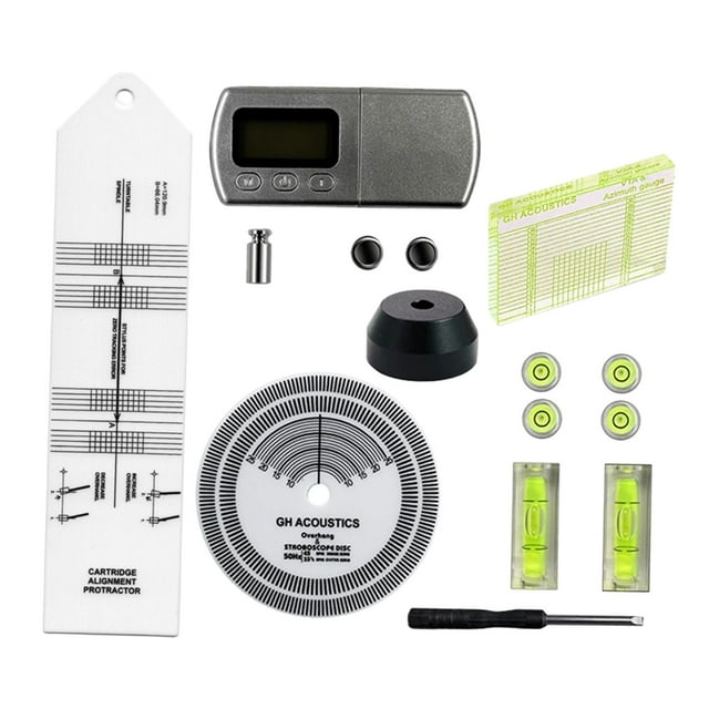 QualitChoice Turntable Tools Set Azimuth Ruler Professional Turntable Cartridge Alignment