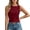 Tank 5#Wine, variant on WAYUTE Tank Tops for Women Polka Print Slim Fit Top Round Neck Sleeveless Stretch Soft Comfortable Casual Wear Blouse Tee Shirt